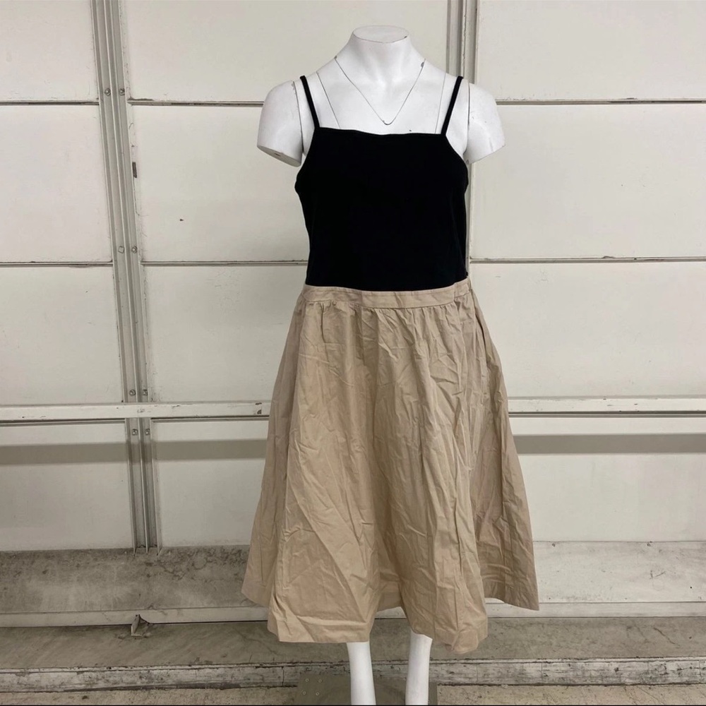 ANTHROPOLOGIE Sleeveless Rib Poplin
Twofer Midi Dress Women's Size 2X 168.00